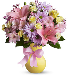 Teleflora's Simply Sweet-Pastel Vase from Olney's Flowers of Rome in Rome, NY